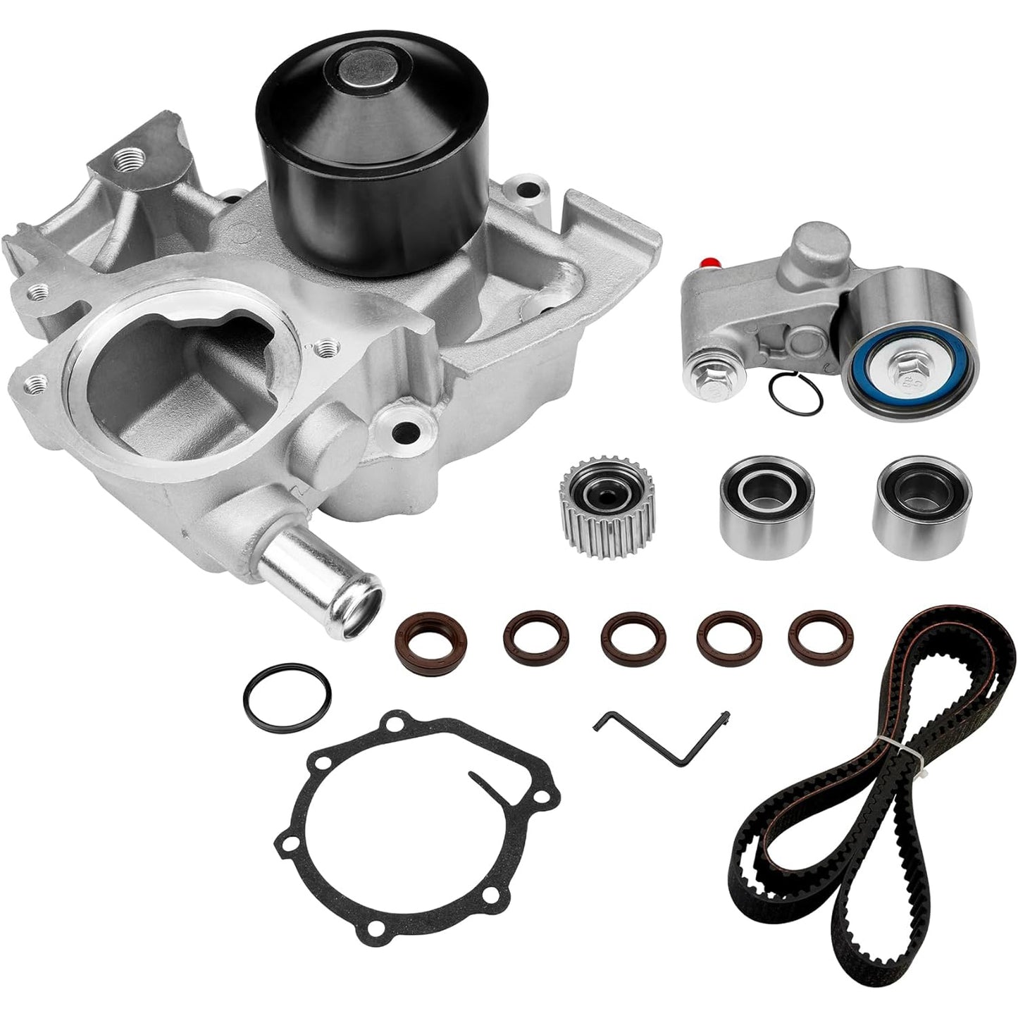 ASTARPRO Engine Timing Belt Kit with Water Pump | Compatible with 2006-2012 Subaru Forester, Impreza, Legacy, Outback EJ253 Engine 2.5L H4 SOHC | Replaces# TKF-006, TCK304, TCKWP304A