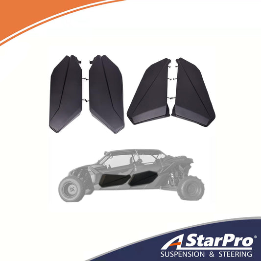 ASTARPRO Automobile bodies Lower Door Panels Insert Kit for Can Am Maverick X3 MAX 2017 2018 2019 2020 2021 2022 2023 2/4 Door (4 Door)