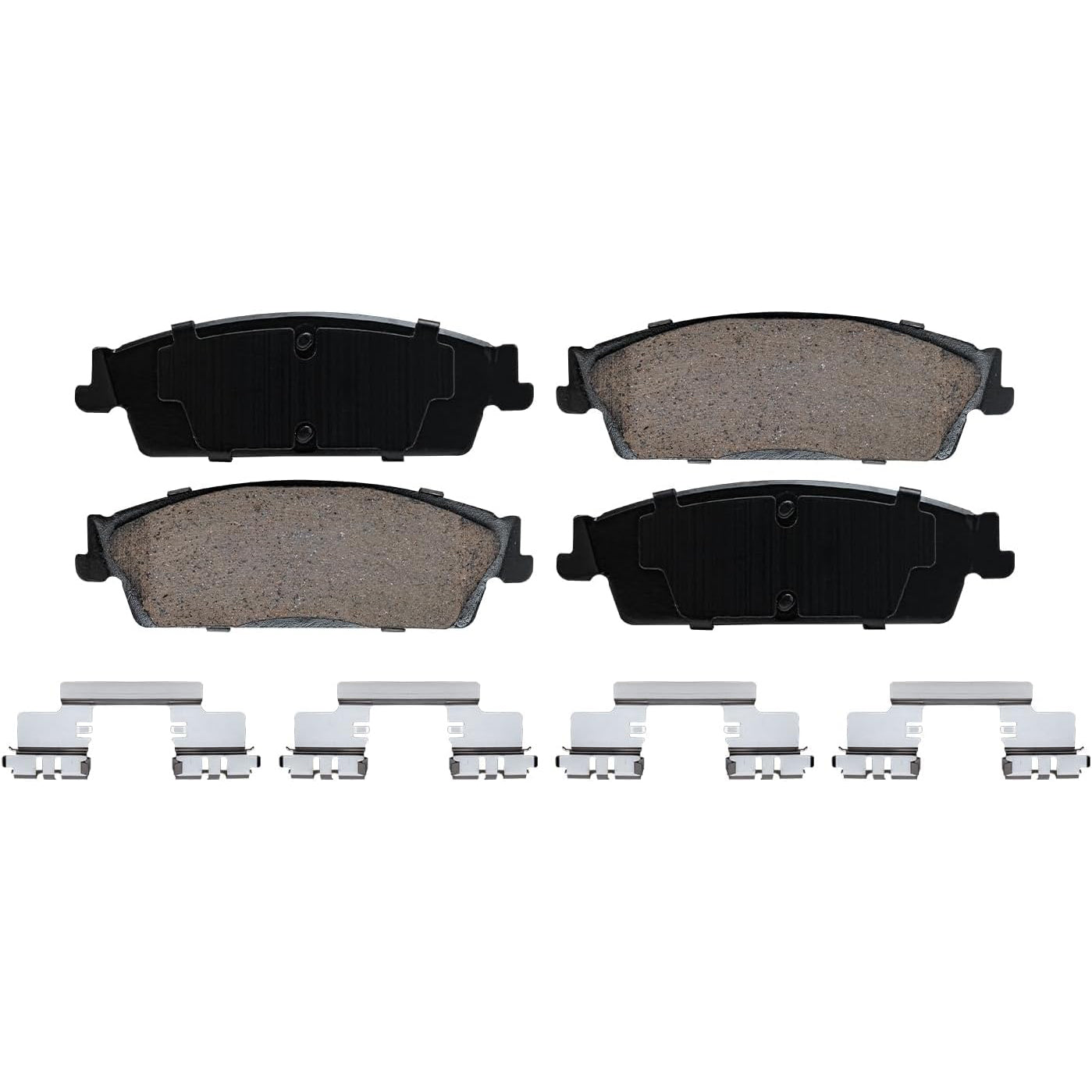 ASTARPRO Brake Pads for Chevy GMC Silverado Sierra Suburban Yukon XL 1500 Avalanche Tahoe Cadillac Escalade ESV EXT Ceramic Brake Pads Front & Rear Replacement Brakes [Rear Disc Models Only]