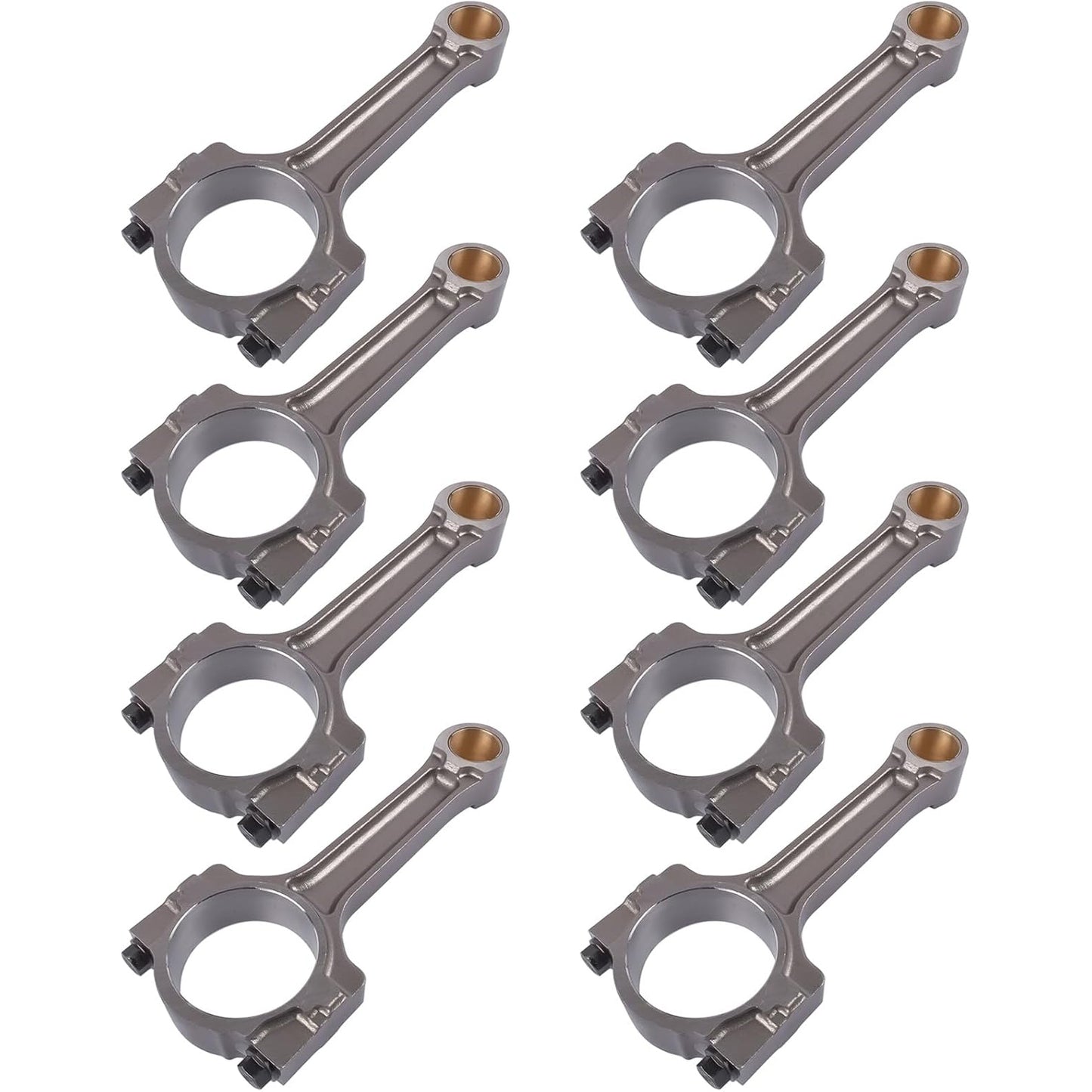 ASTARPRO Set of 8 Connecting Rod Replacement for Buick LaCrosse Chevy Avalanche Silverado 1500 GMC Sierra 1500 Yukon 5.3/6.0/6.2 LS Series Floating Pin Rods 12649190