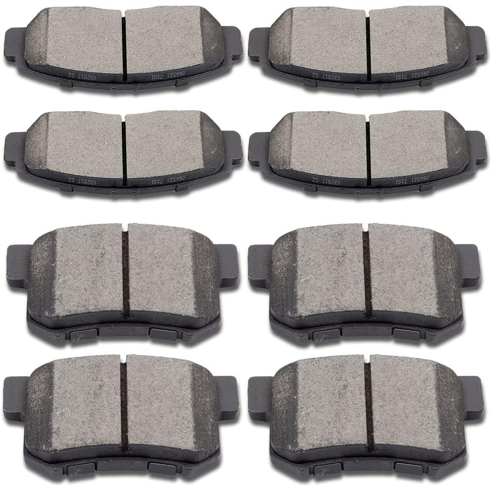 ASTARPRO D536 D787 8pcs Front & Rear Ceramic Brake Pads Kits 2001-2003 For Acura CL, 1999-2004 For Acura RL, 1999-2008 For Acura TL